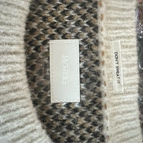 MOTHER the jumper alpaca and wool blend sweater in the TROUBLE variant. - Picture 3 of 8